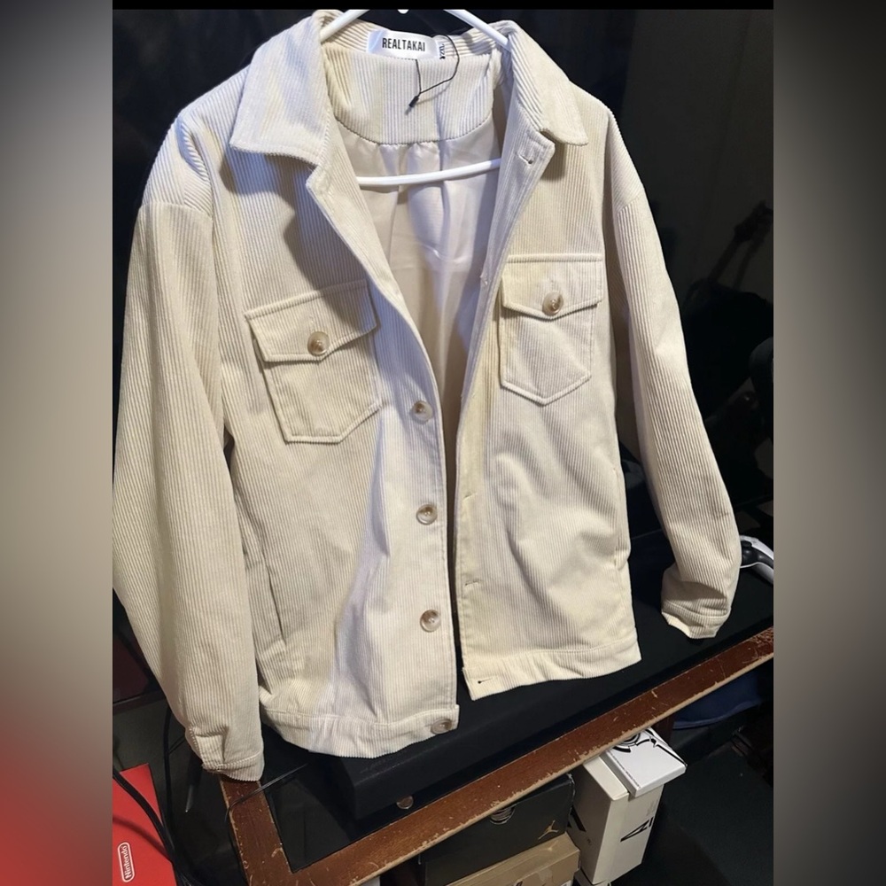 Realtakai Cream Corduroy Jacket